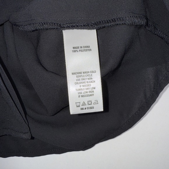 CeCe Shirt Rich Black Puff Sleeve Button-Up Blouse NWT MSRP $69 Feminine Chic L - Picture 6 of 8